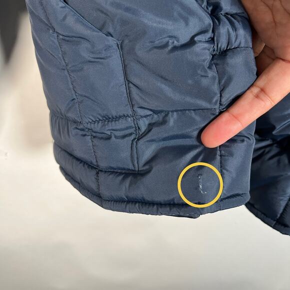 Drysdales Men's Quilted Full Zip Puffer Jacket XL Blue Winter Outdoor *Read - Picture 11 of 11